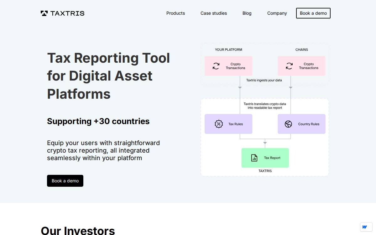 Taxtris website preview