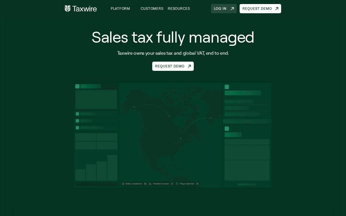 TaxWire website preview