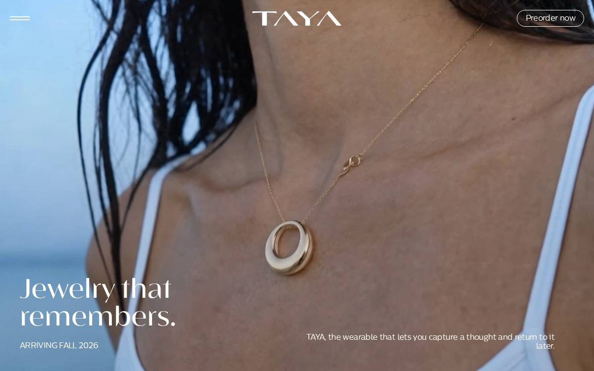 Taya website preview