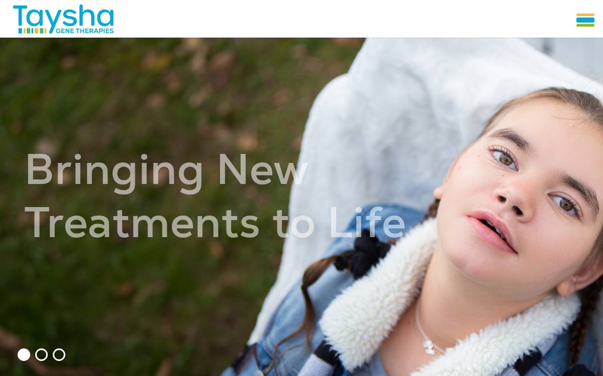 Taysha Gene Therapies website preview
