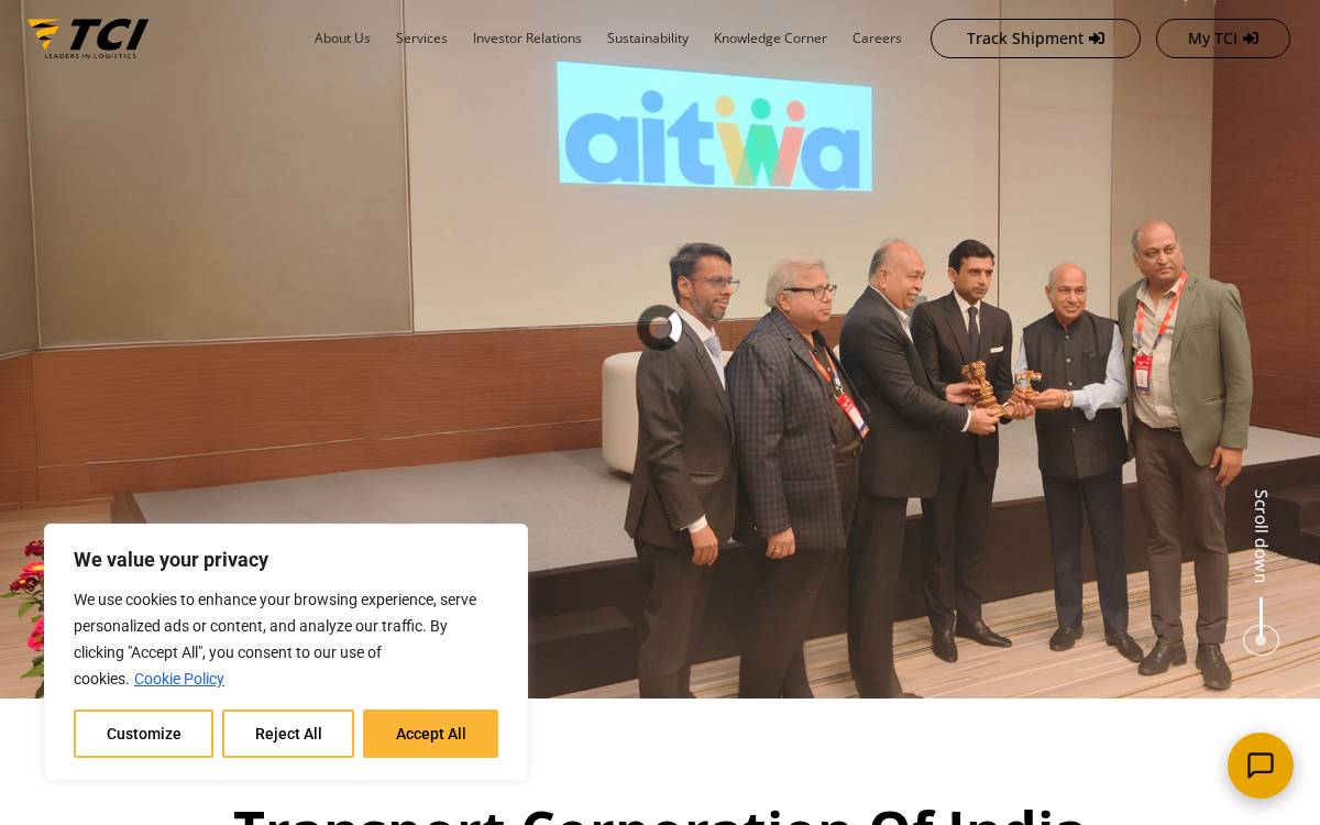 Tcil website preview