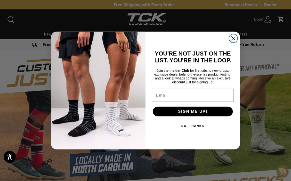 TCK Sports website preview