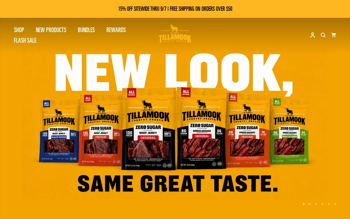 Tcsjerky website preview