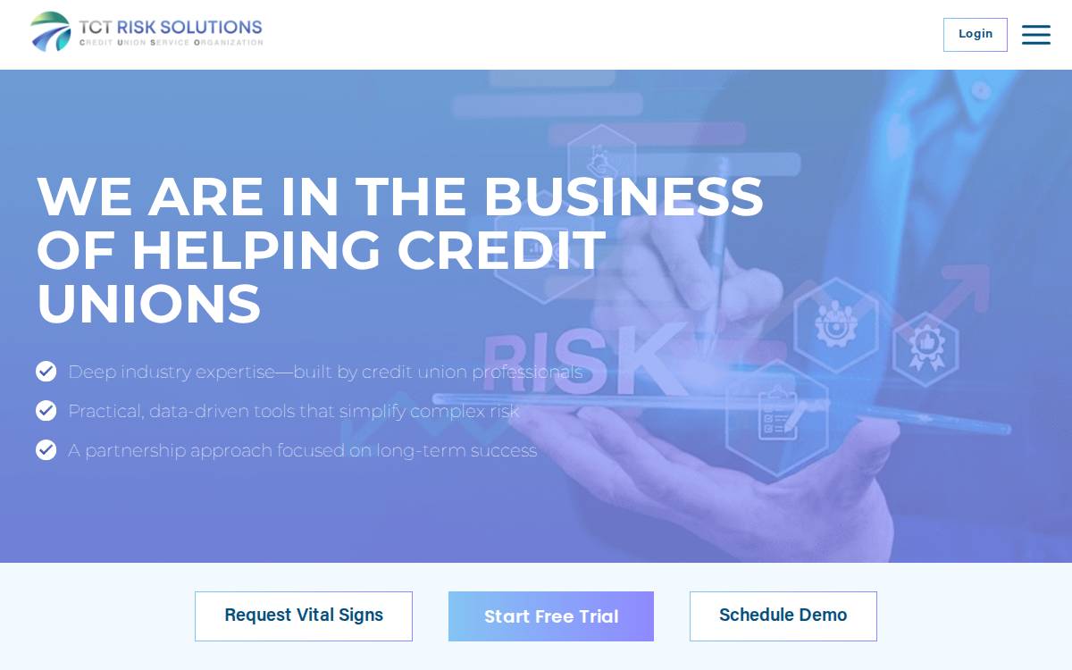 TCT Risk Solutions website preview