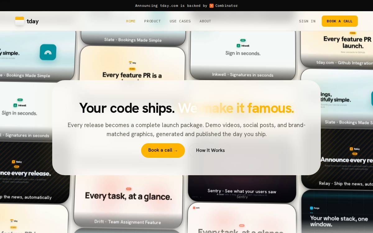 tday.com website preview