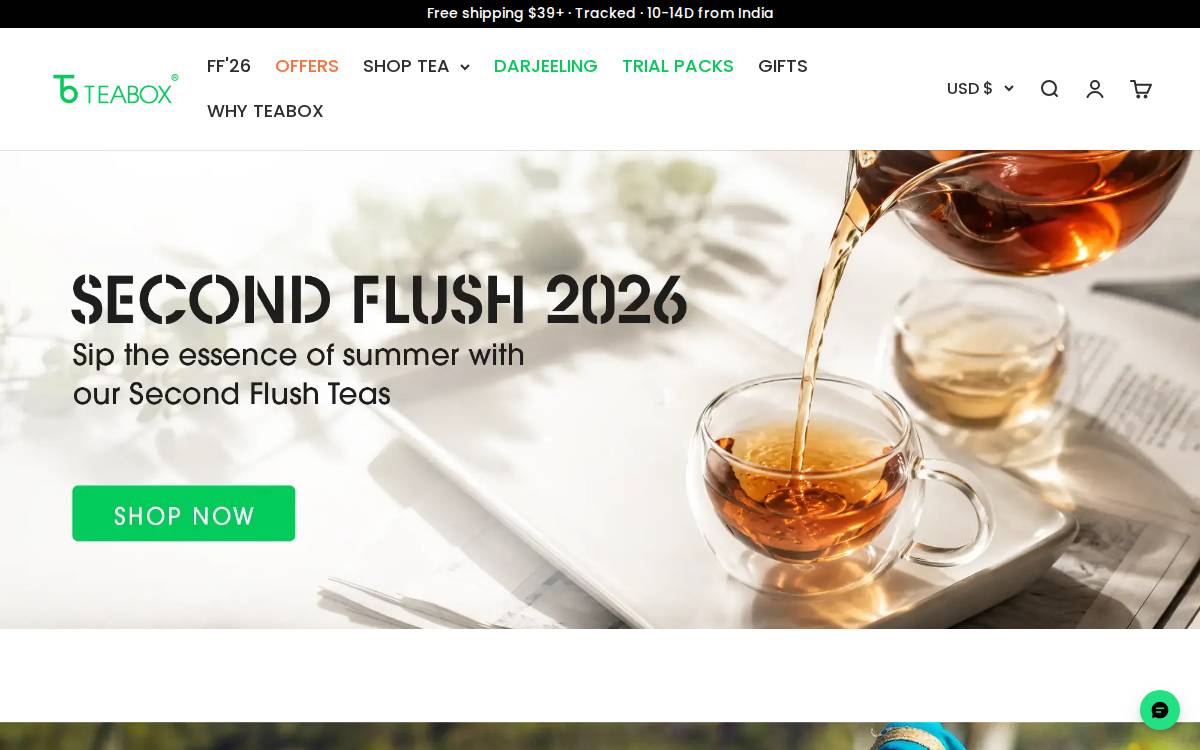 Teabox website preview