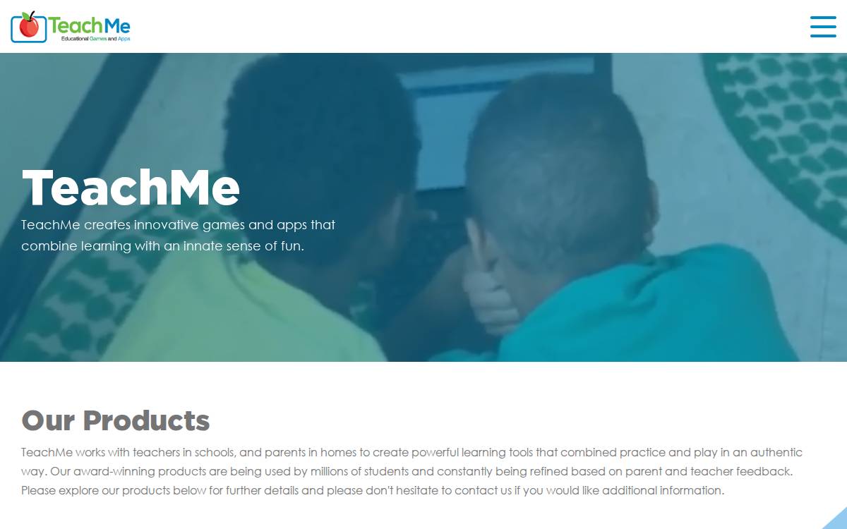 TeachMe website preview