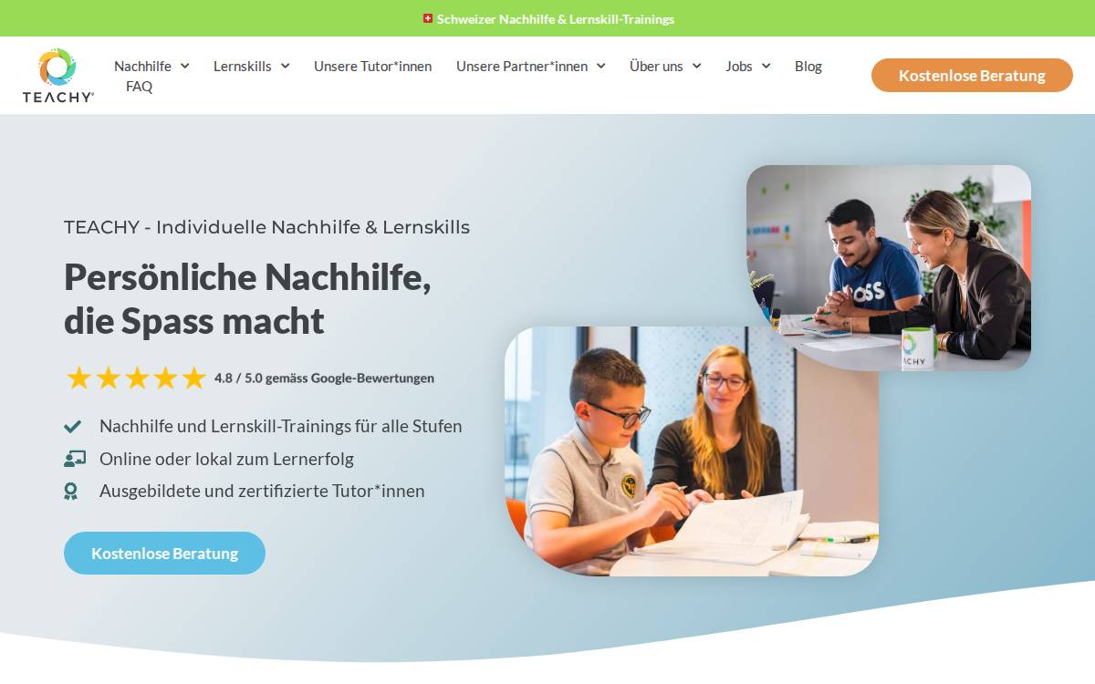 TEACHY website preview