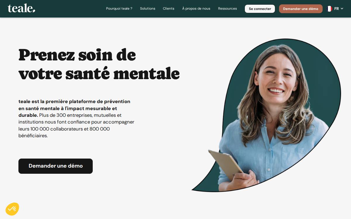 Teale website preview