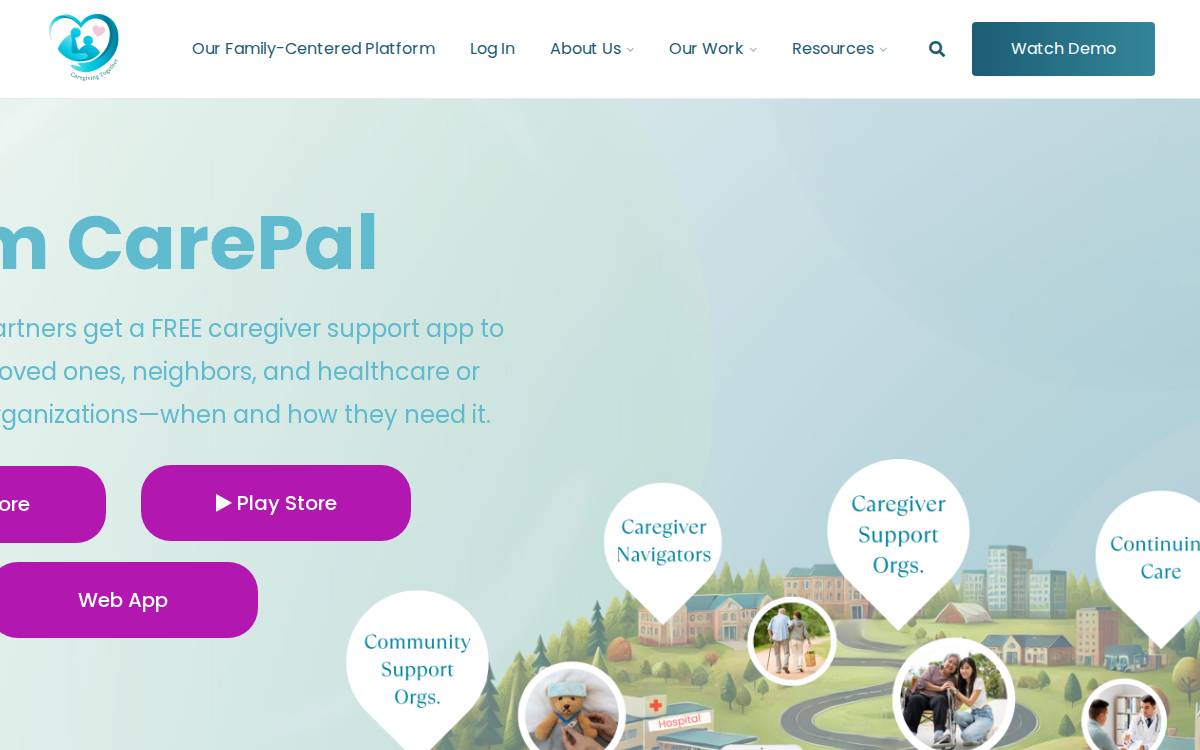 Team CarePal website preview