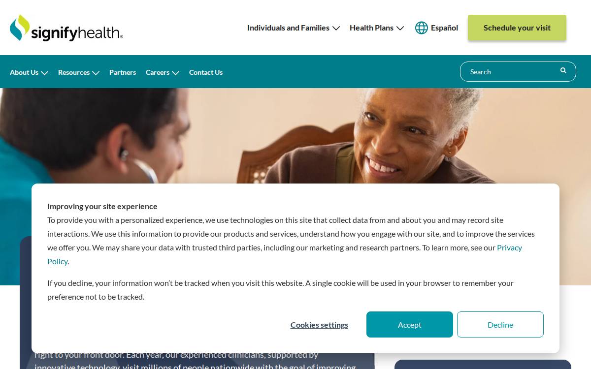 Team Health Chantilly, VA website preview