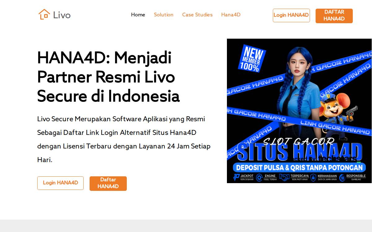 Team Livo website preview
