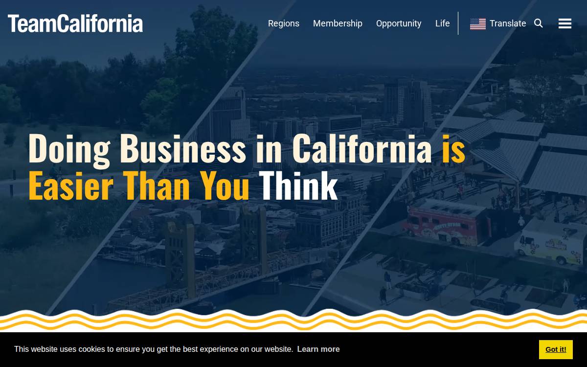 TeamCalifornia website preview