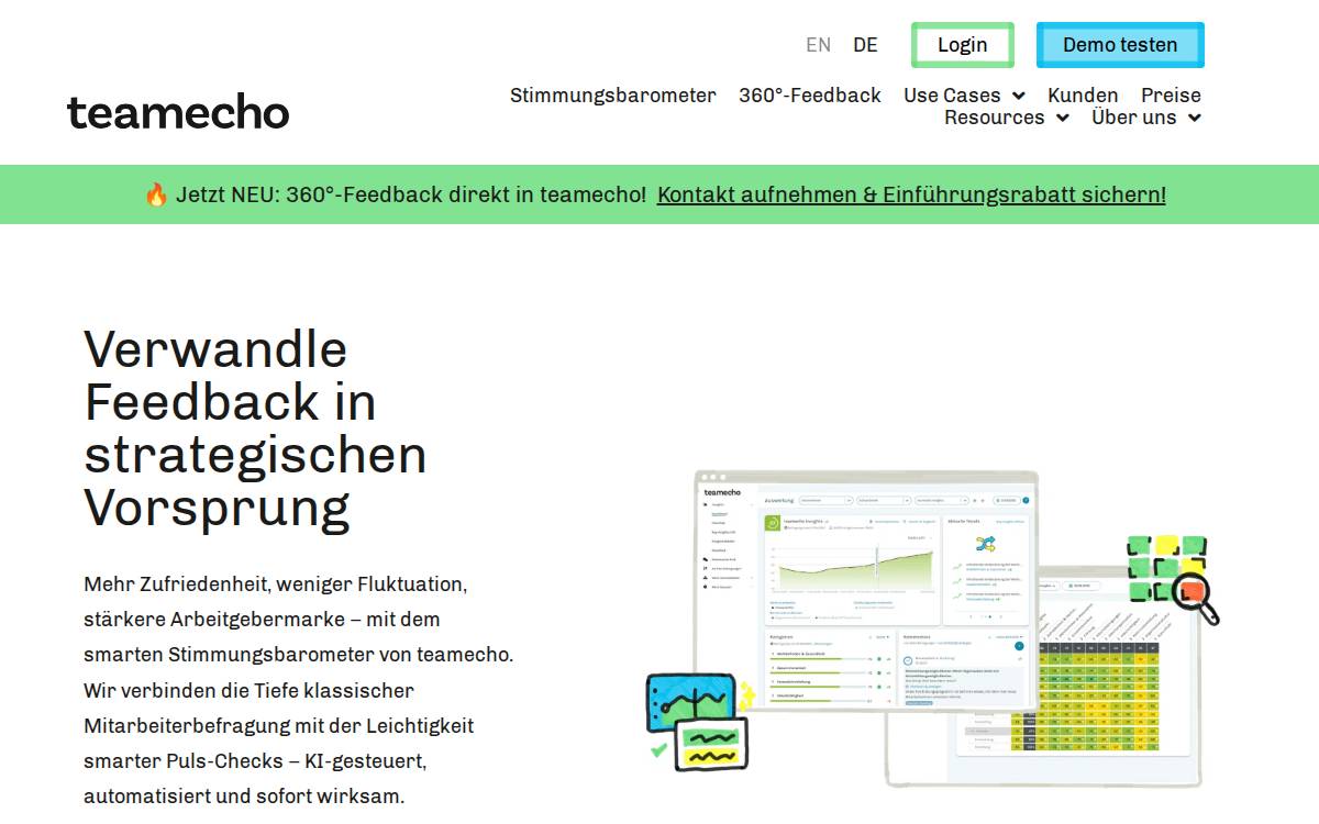 Teamecho website preview