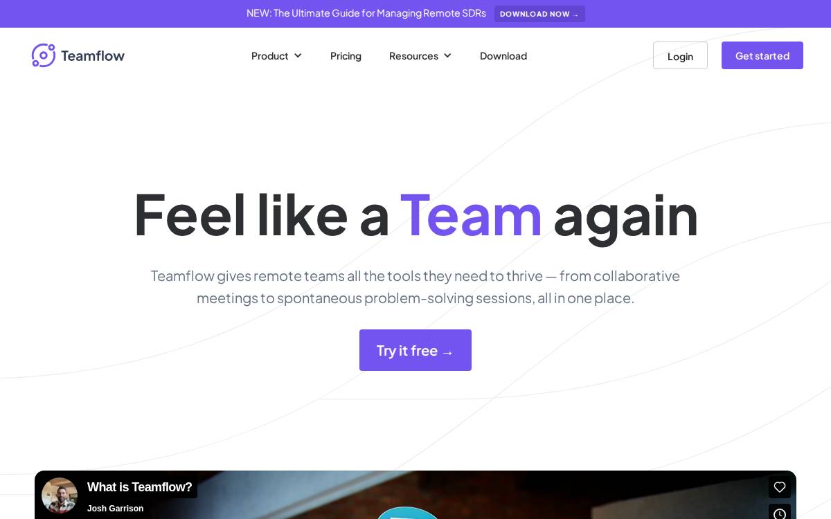 Teamflowhq website preview