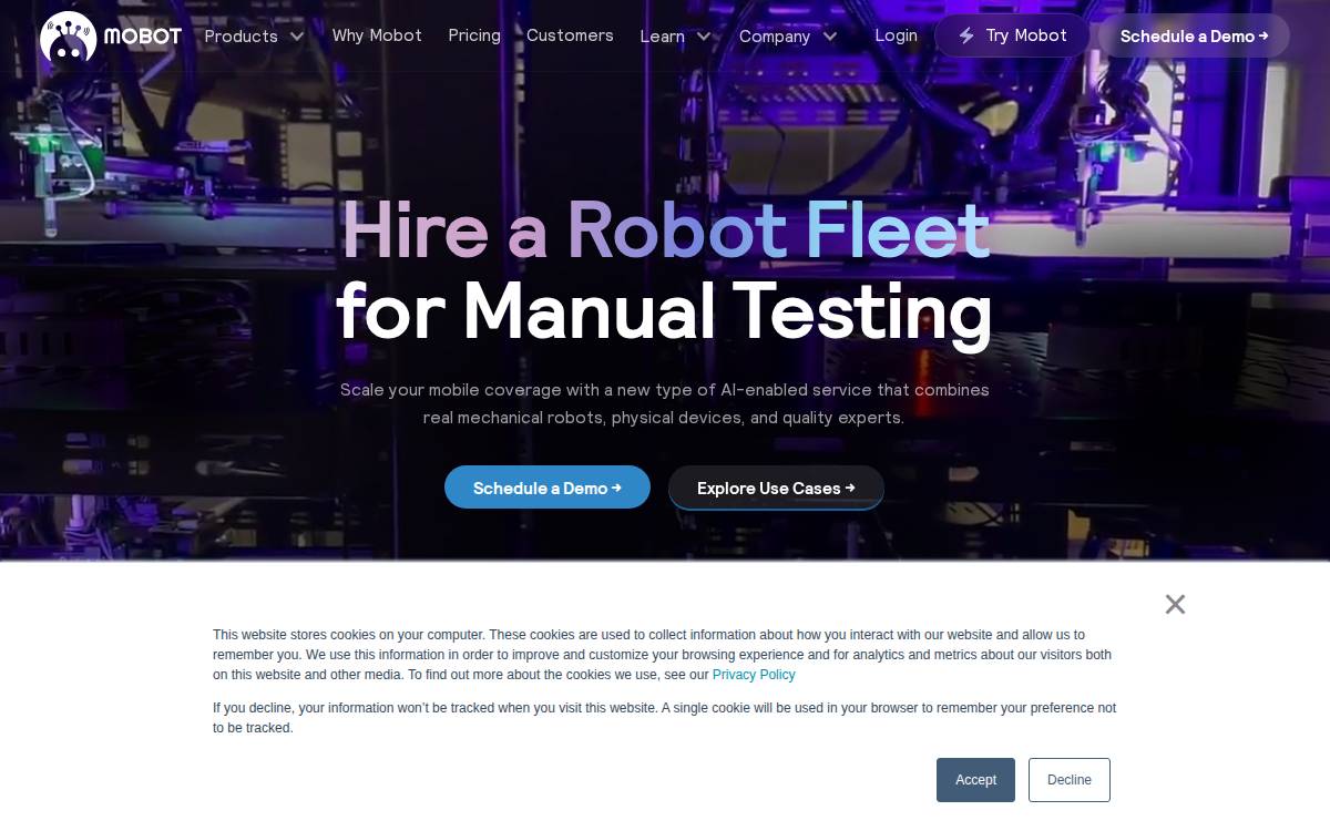 Team Mobot website preview