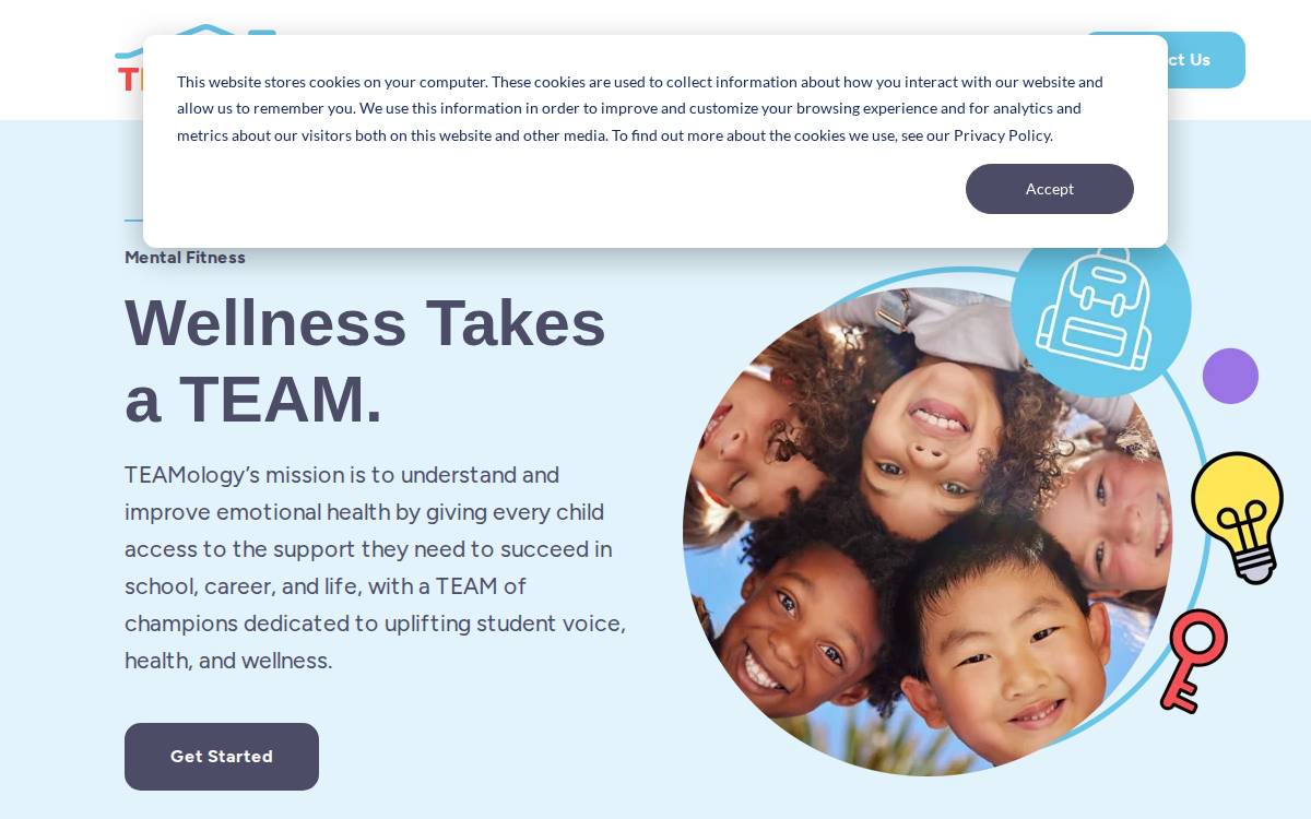 TEAMology Education website preview