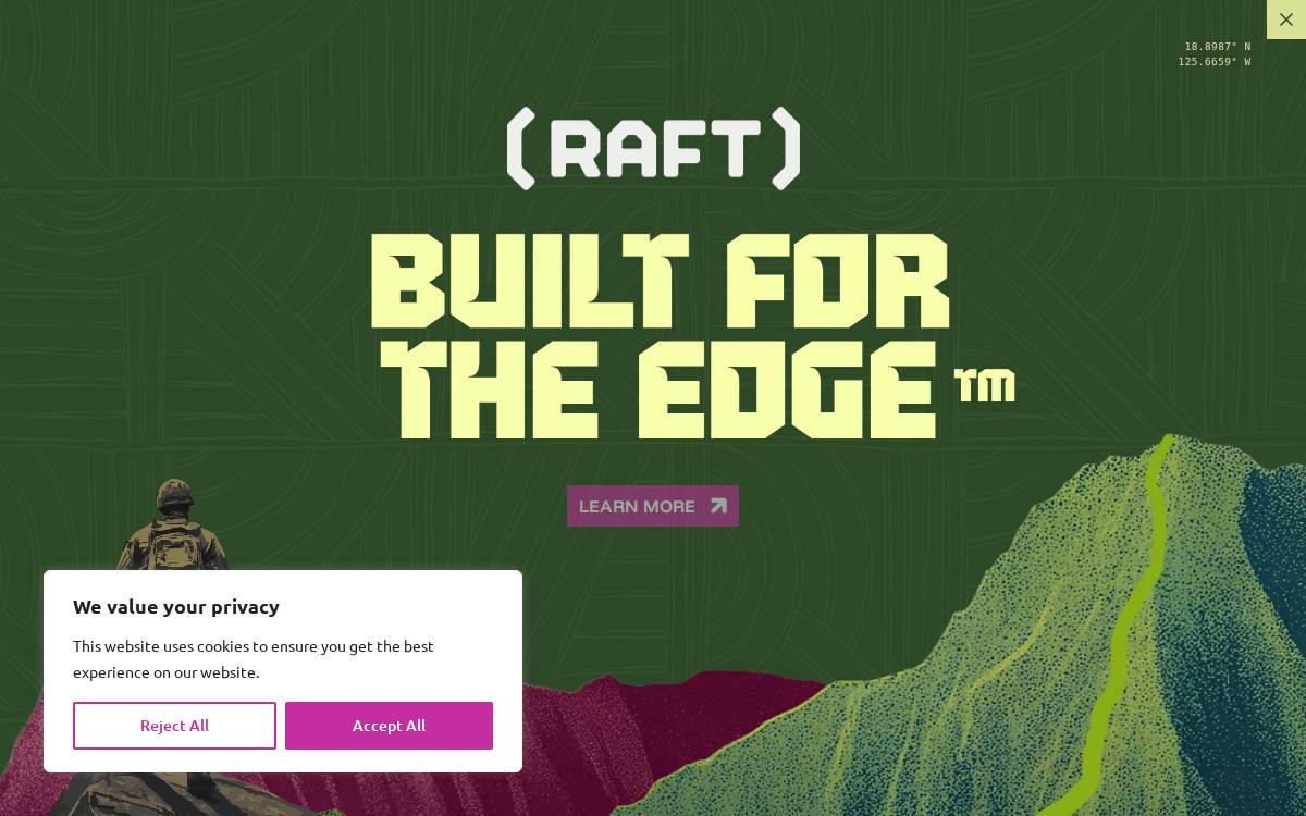 Teamraft website preview