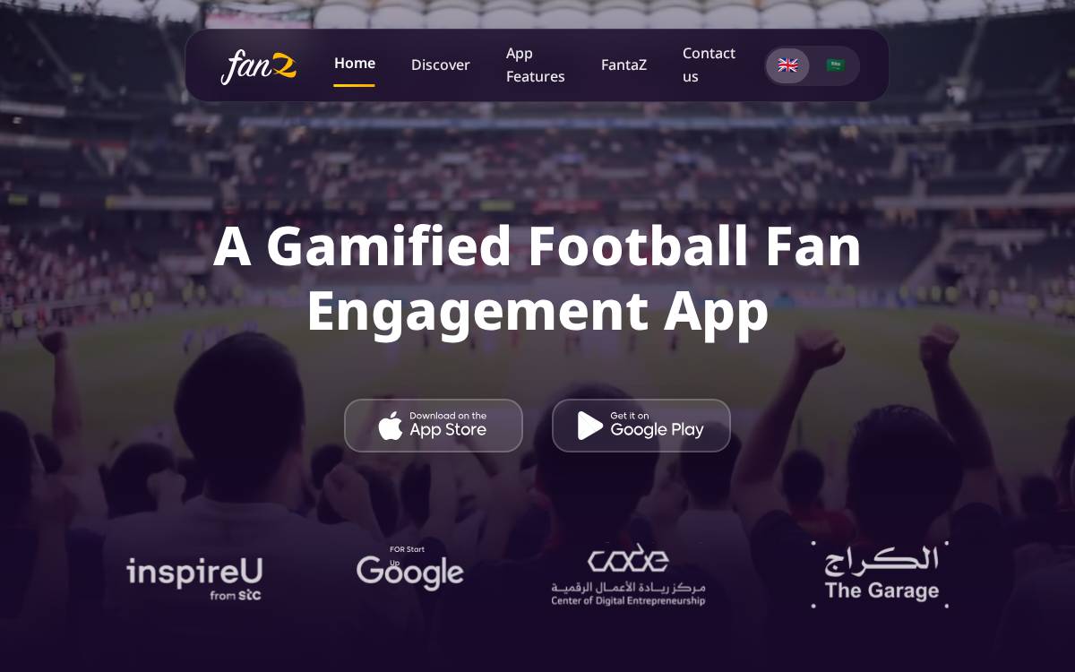 TeamUp website preview