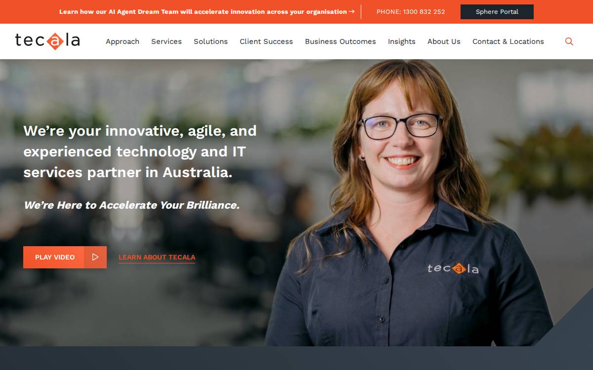 Tecala website preview