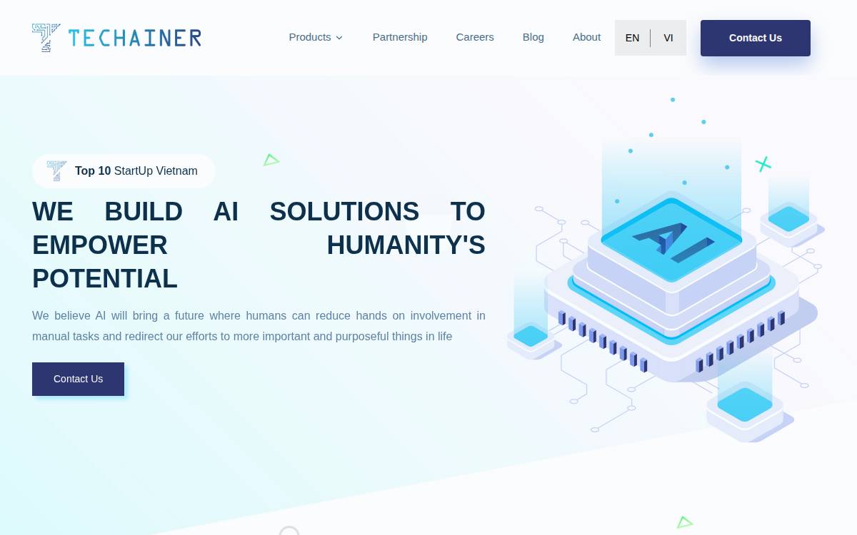 Techainer website preview