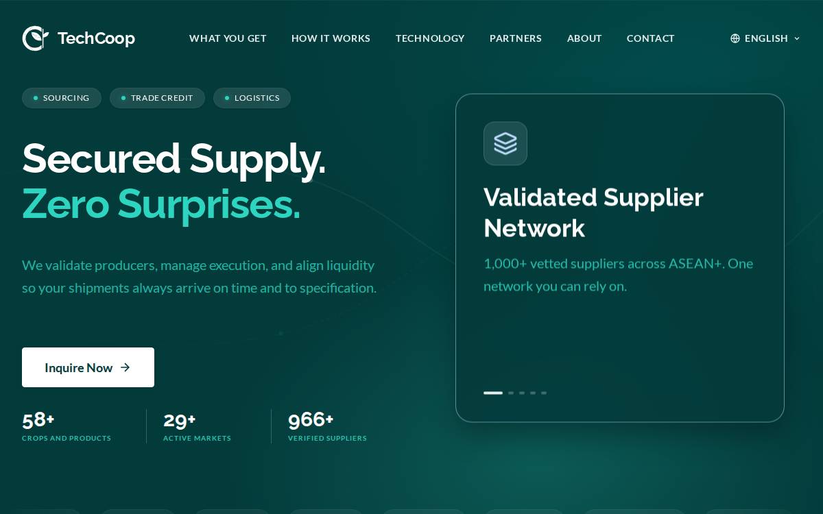 Techcoop website preview