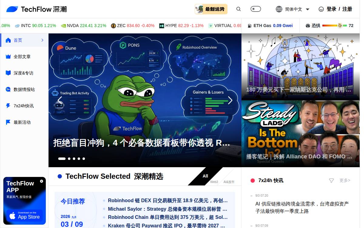 TechFlow website preview