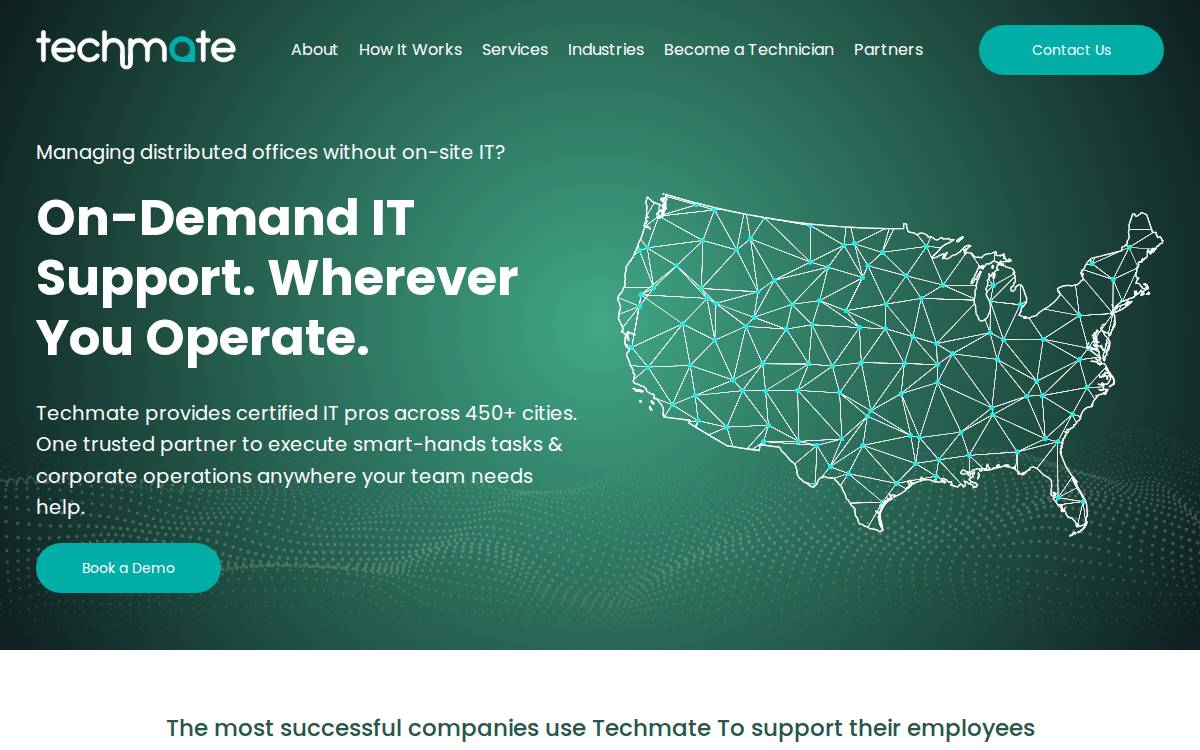 Techmate website preview