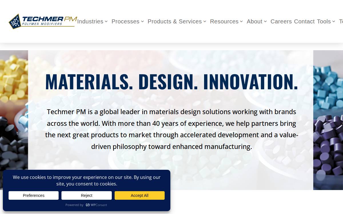 Techmer website preview