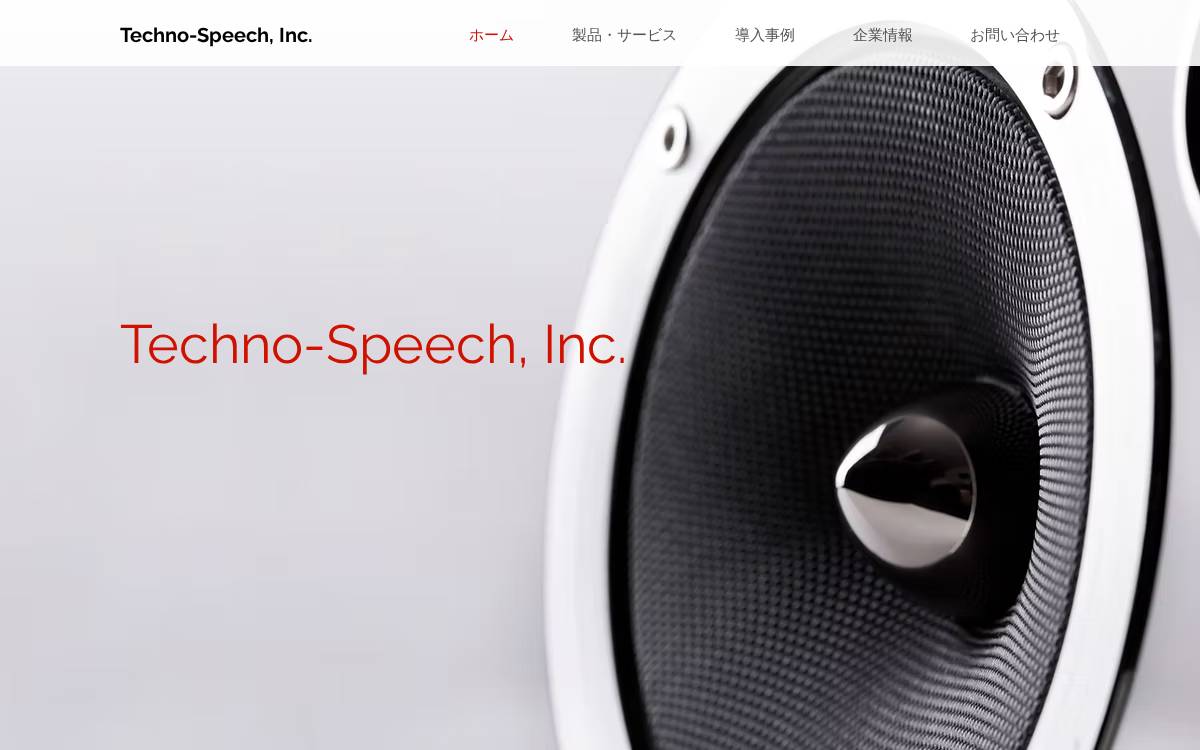 Techno Speech website preview