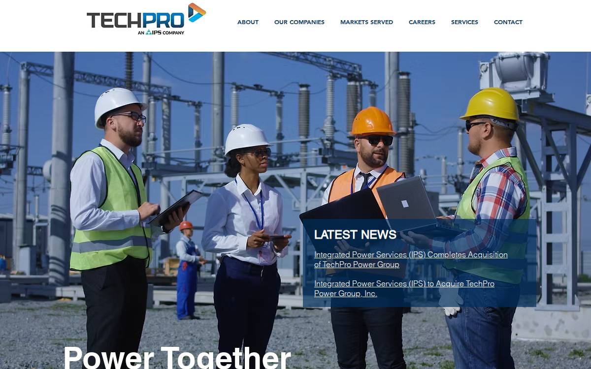 Techpropowergroup website preview