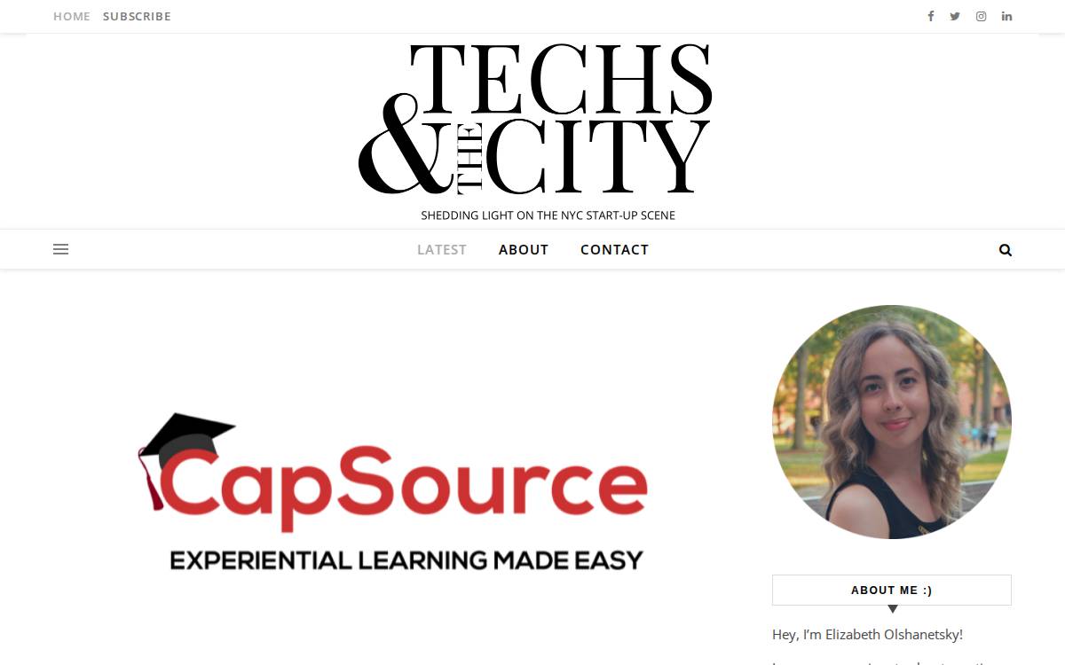 Techsandthecity website preview