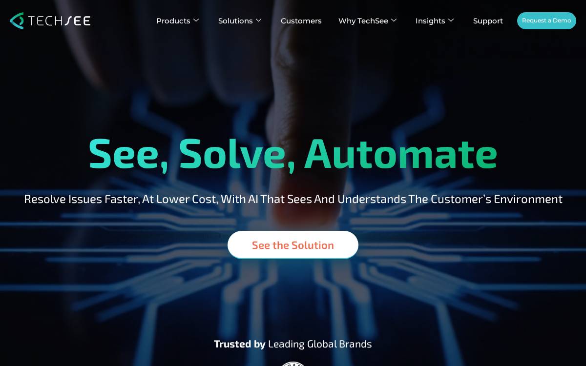 TechSee website preview