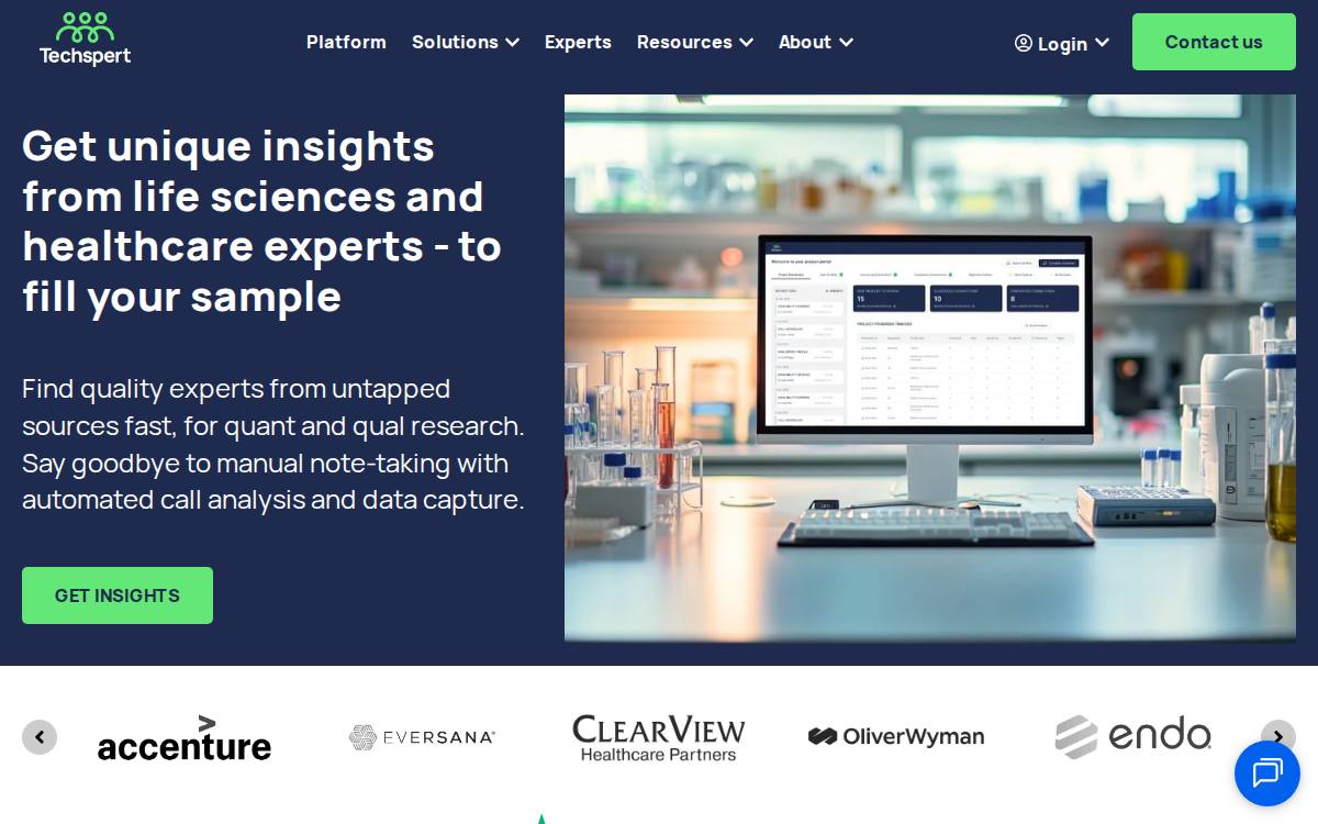 Techspert - company website preview