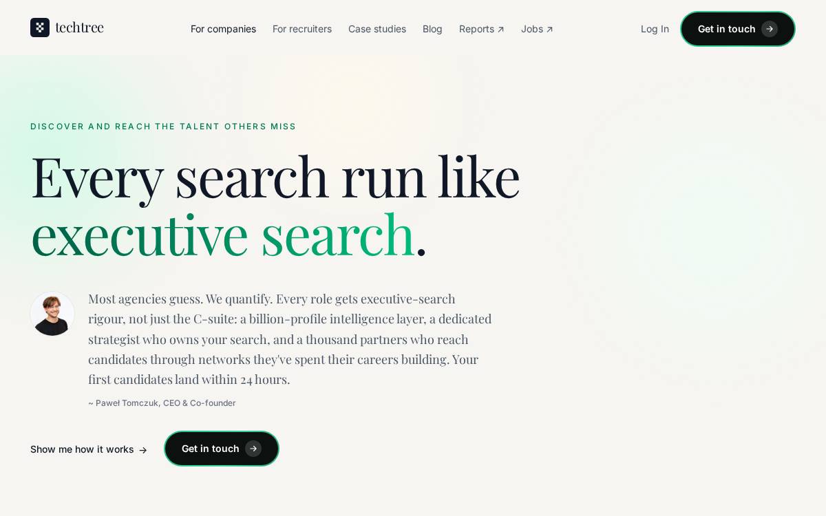 TechTree website preview
