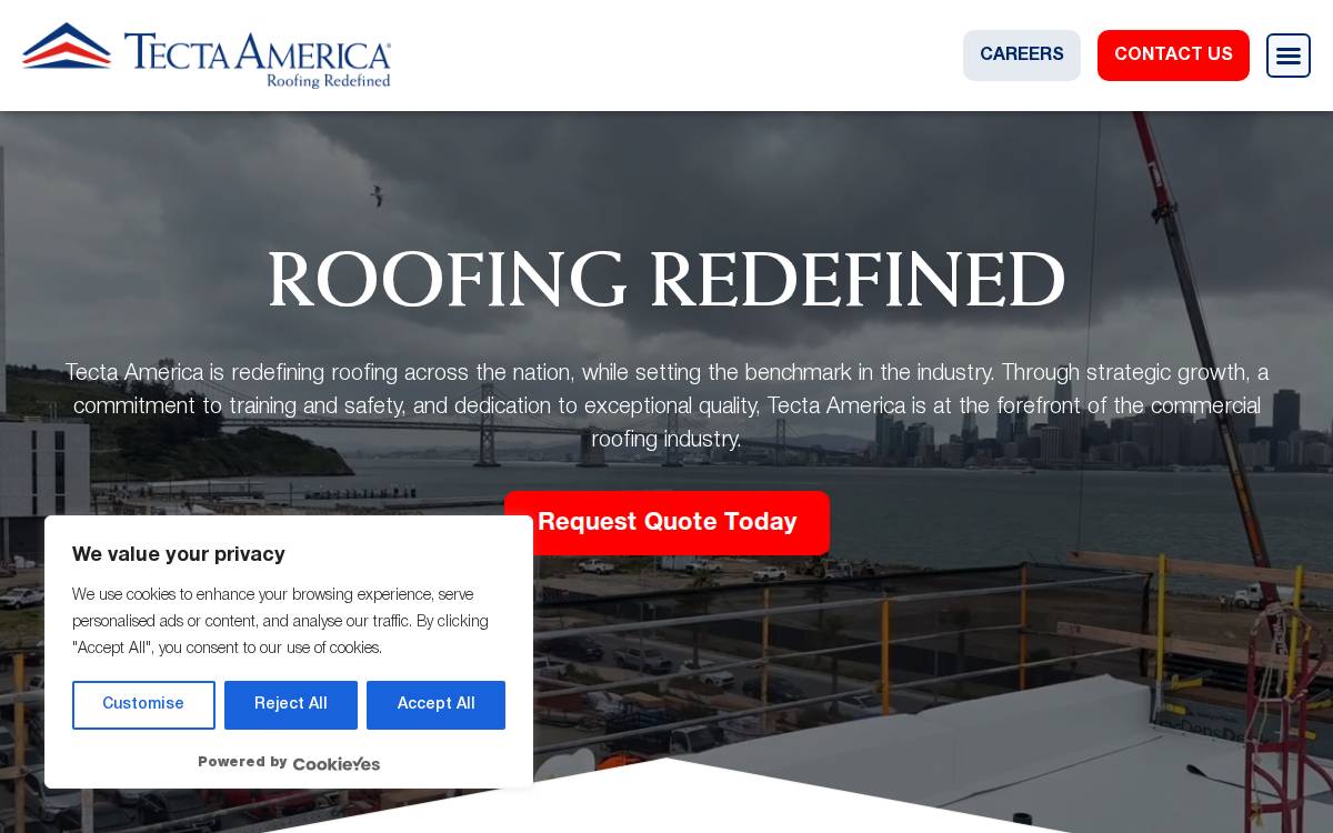 Tectaamerica website preview