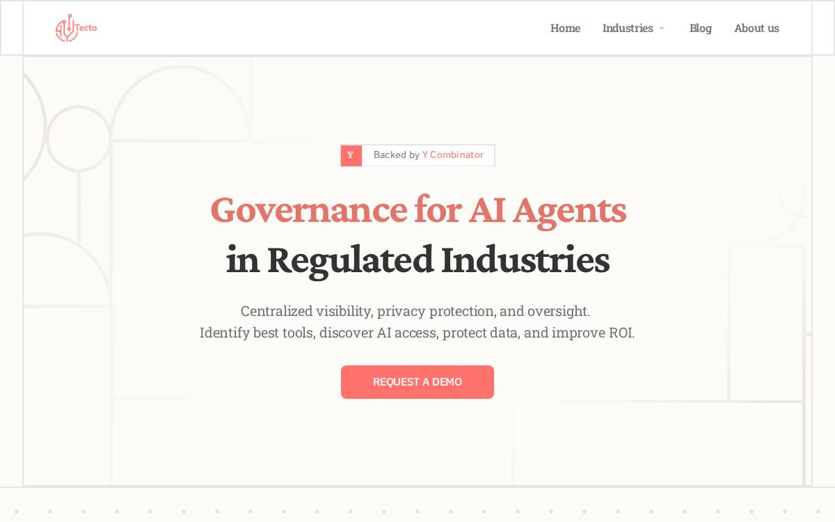 TectoAI website preview