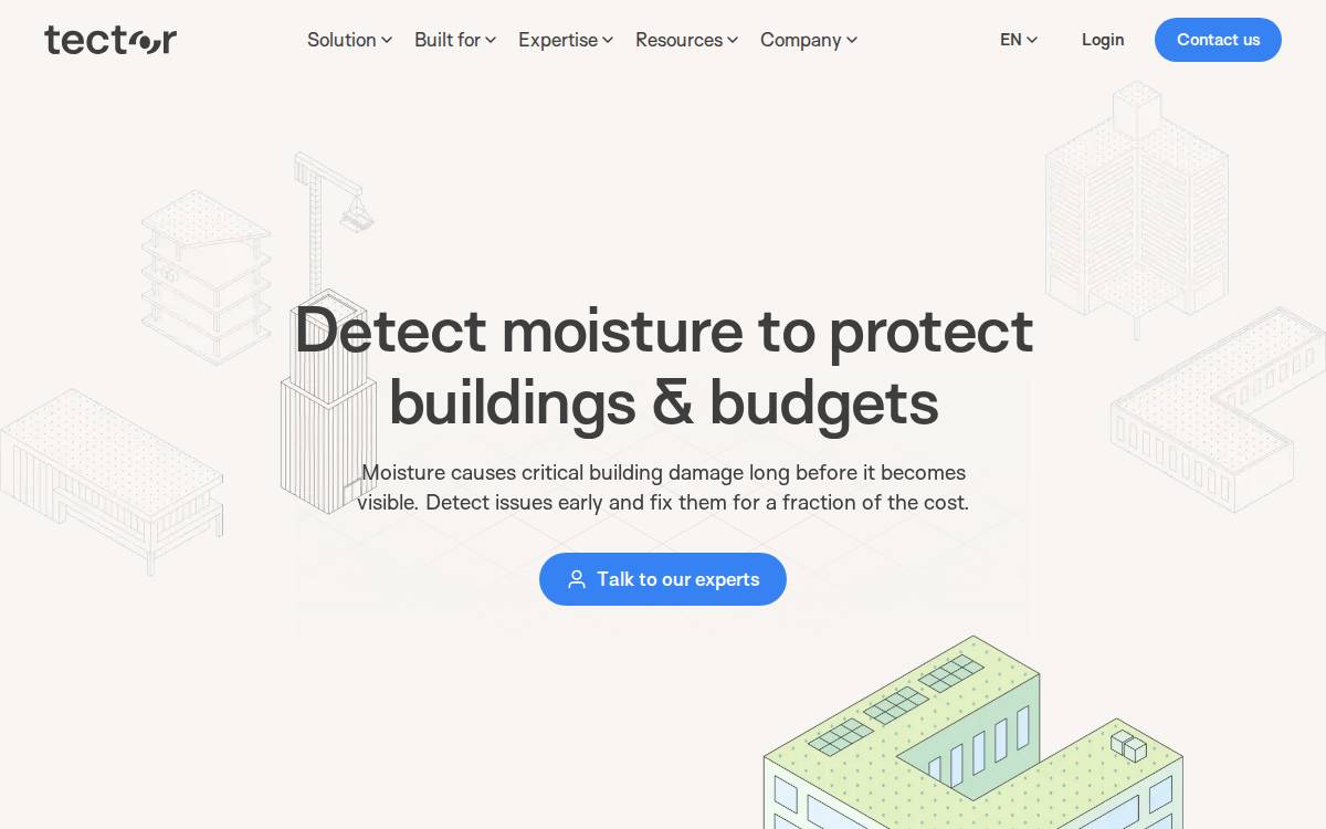Tector website preview