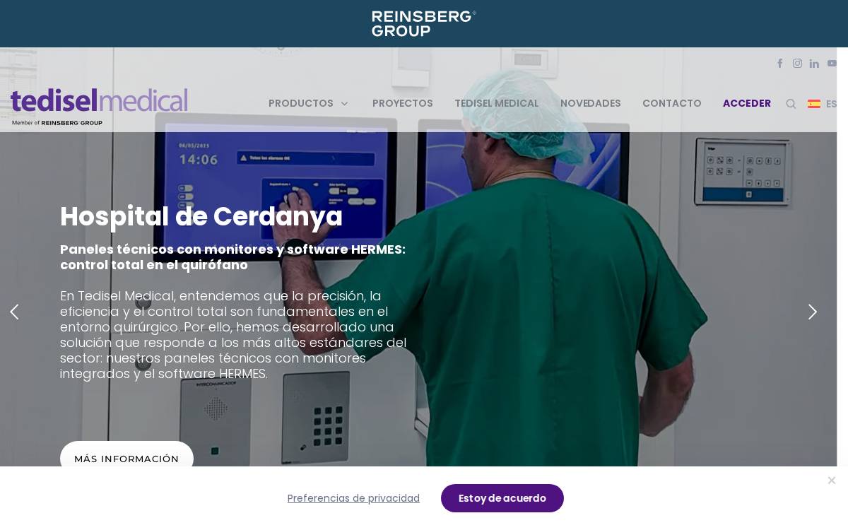 Tediselmedical website preview