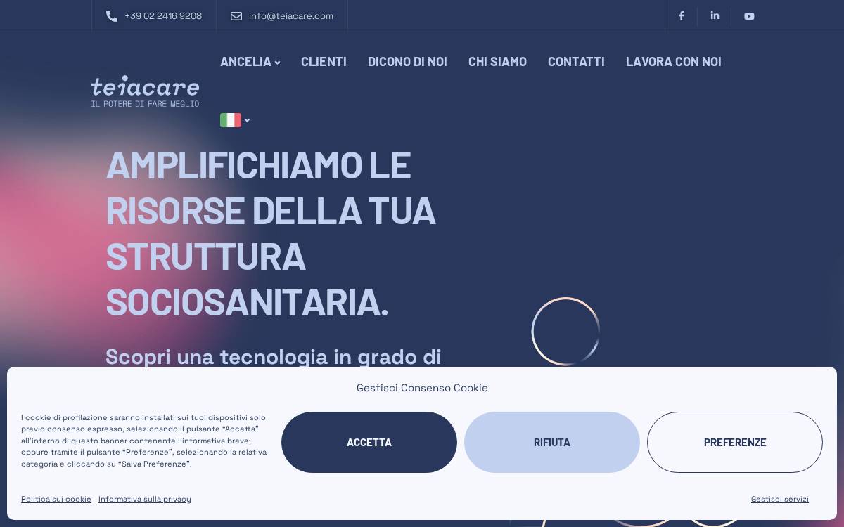TeiaCare website preview