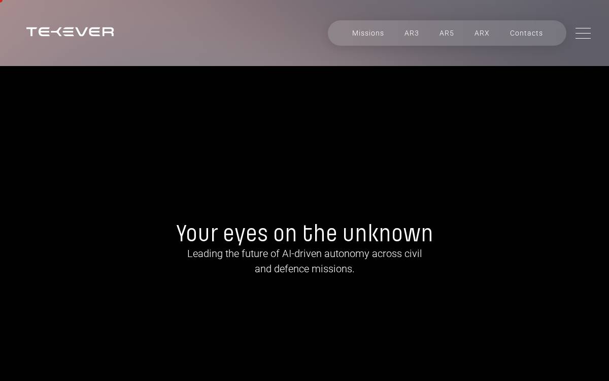 Tekever website preview
