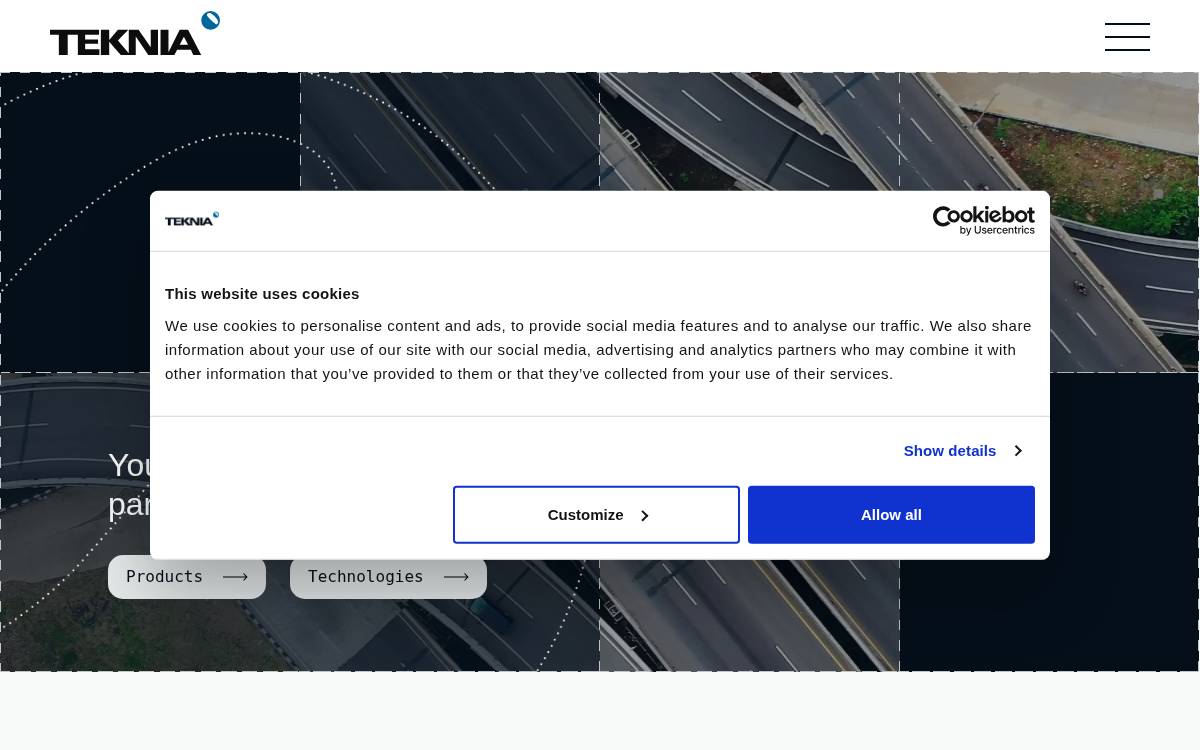 Teknia website preview