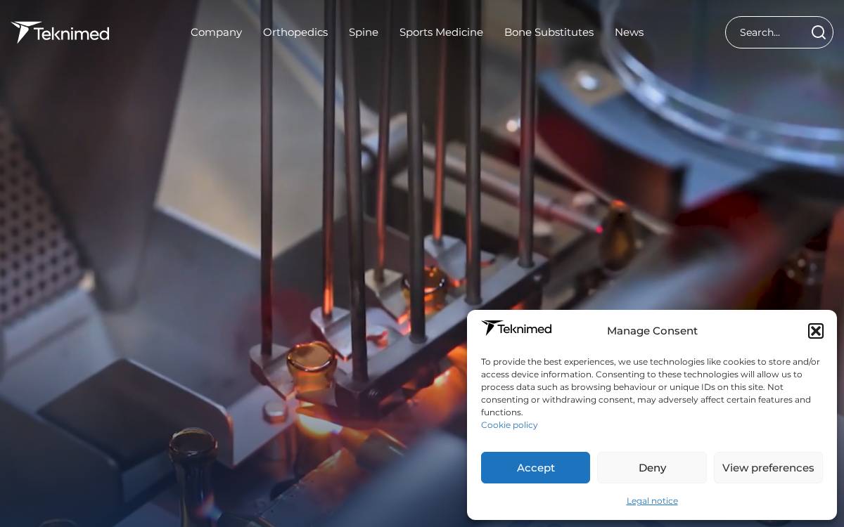Teknimed website preview