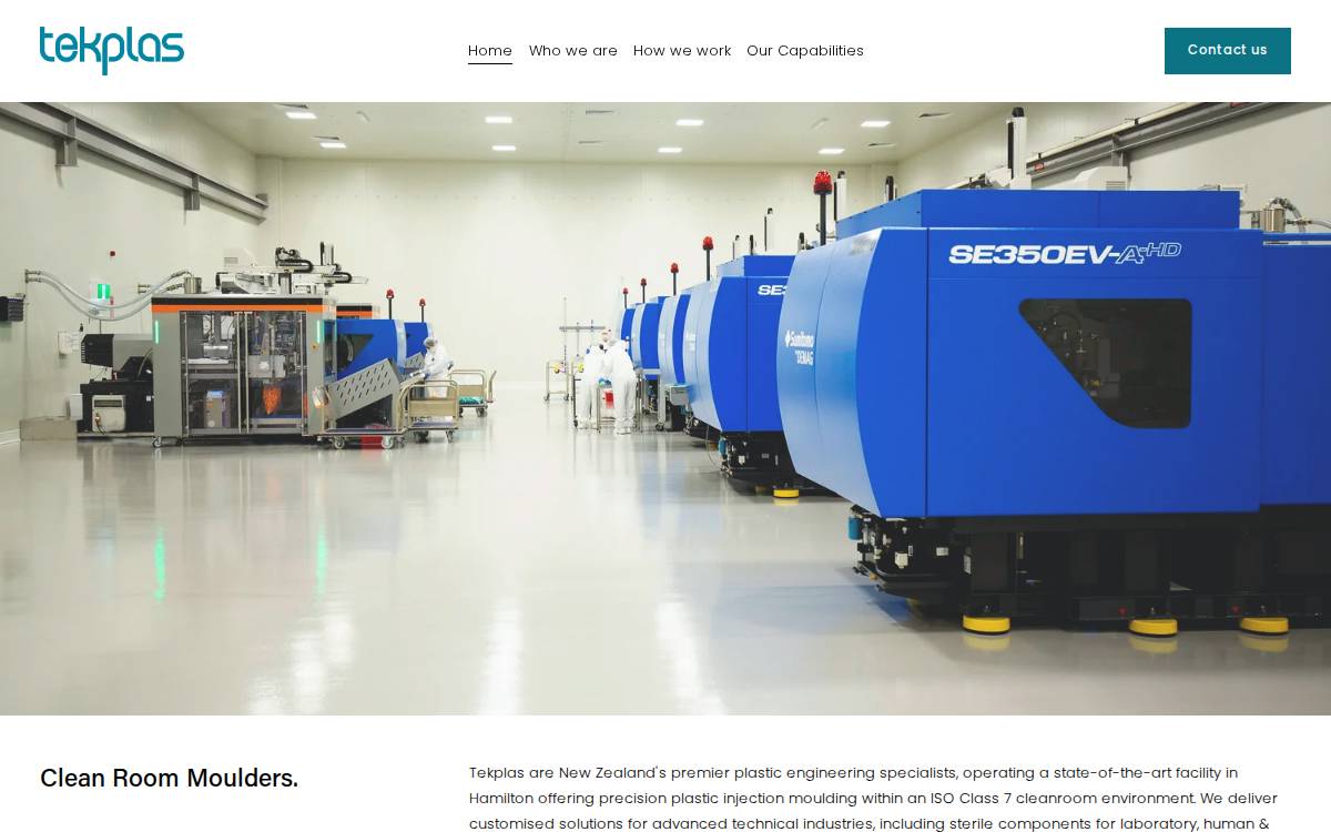 Tekplas Limited website preview