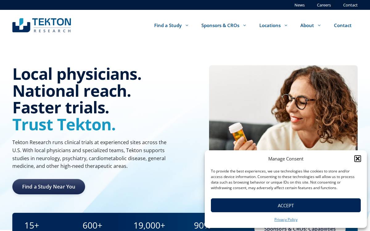 Tekton Research website preview