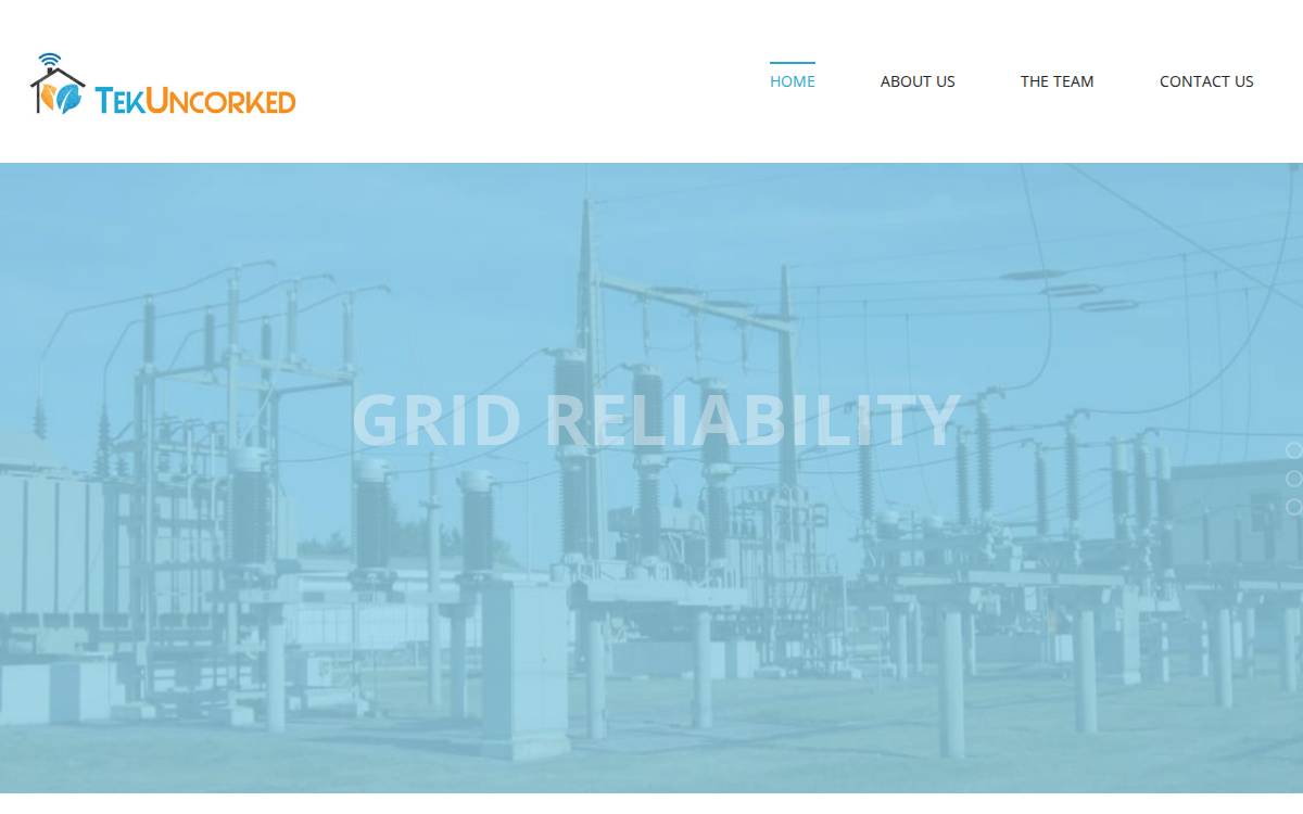 TekUncorked Energy website preview