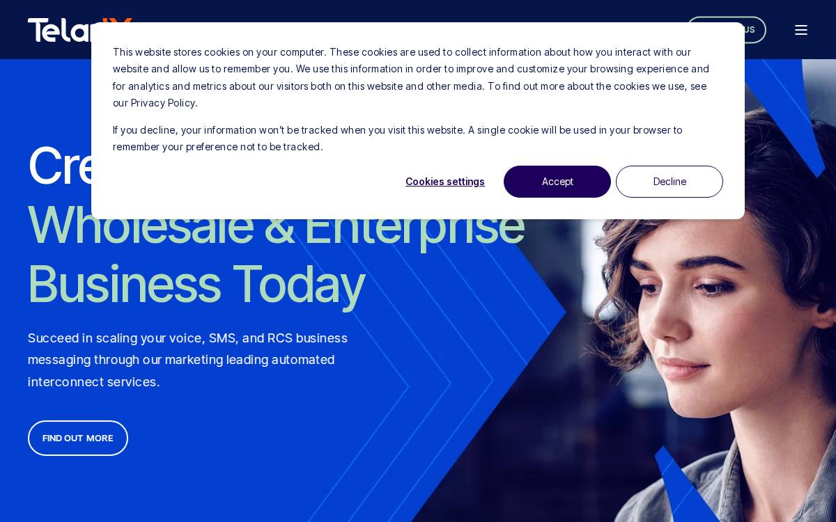 Telarix website preview