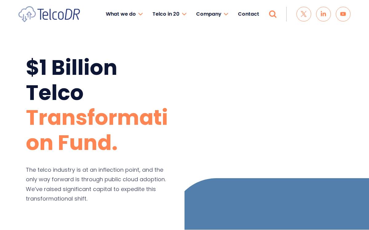 TelcoDR website preview