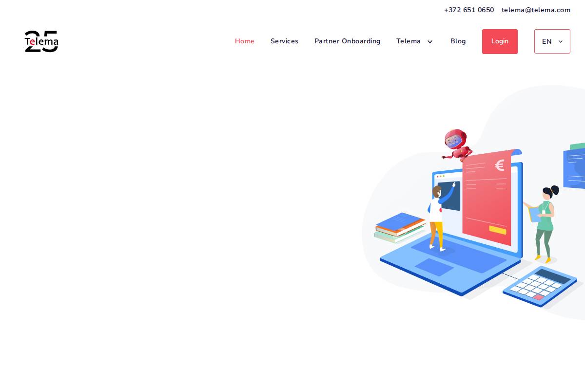 Telema website preview