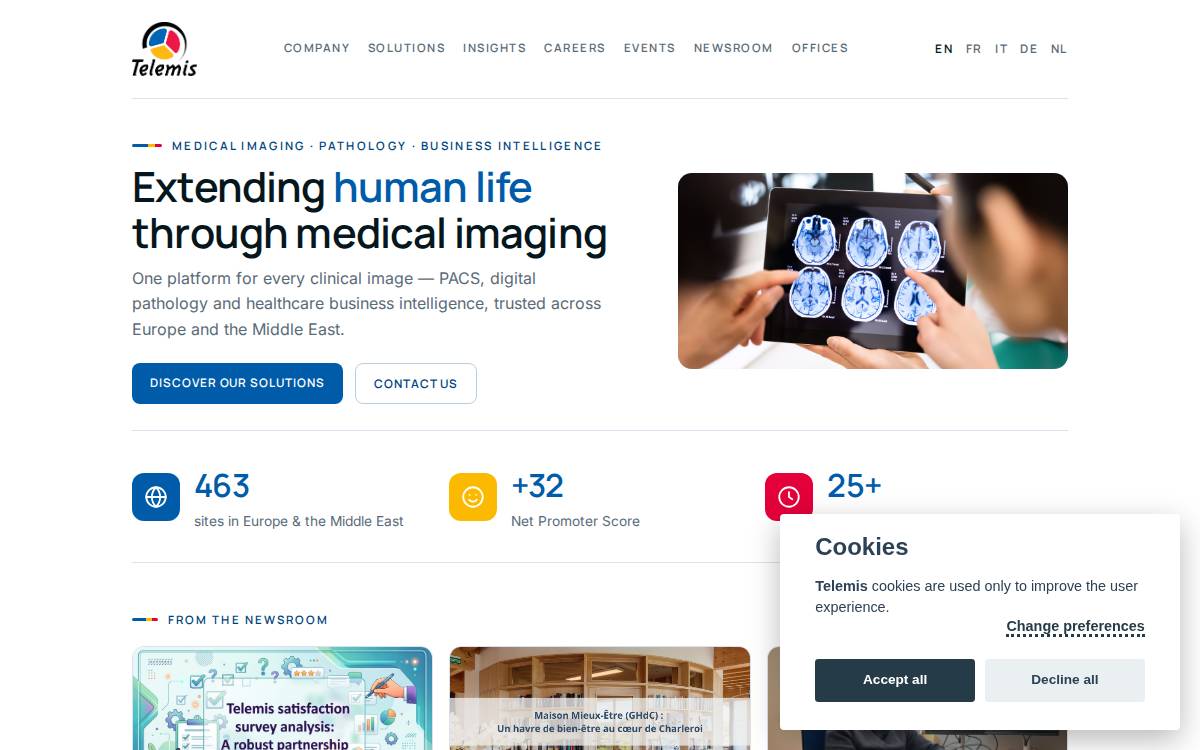 TELEMIS website preview